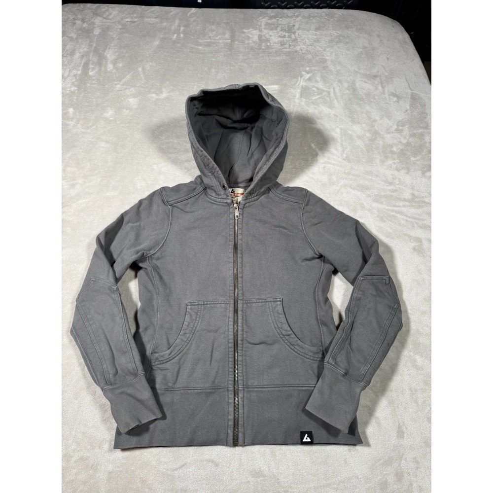 American Giant Full Zip Hoodie Womens Small Gray MADE IN USA